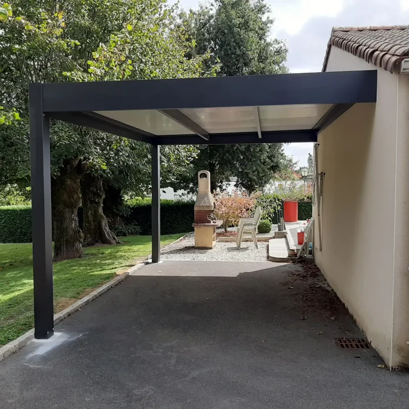 Création d'un Carport à Chavagne en Paillers par la menuiserie LAMI