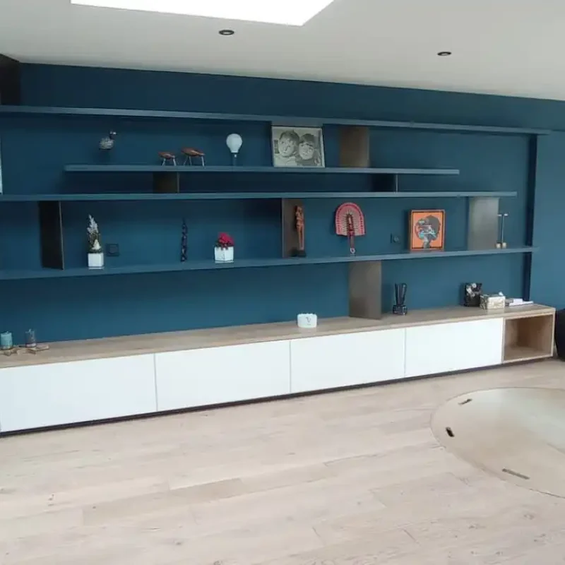 Création d'un meuble bureau sur mesure à Chavagnes en Paillers par l'espace Menuiserie Lami